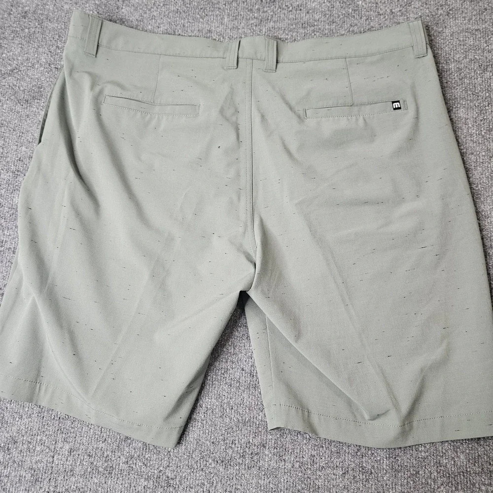 Travis Mathew Men's‎ Golf Shorts Size 40 Green Heathered Stretch Preppy
